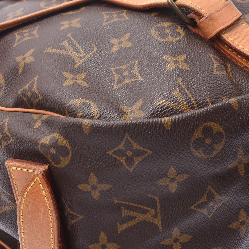 LOUIS VUITTON ルイヴィトン モノグラム ソミュール43 ブラウン M42252 ユニセックス モノグラムキャンバス ショルダーバッグ Bランク 中古 銀蔵