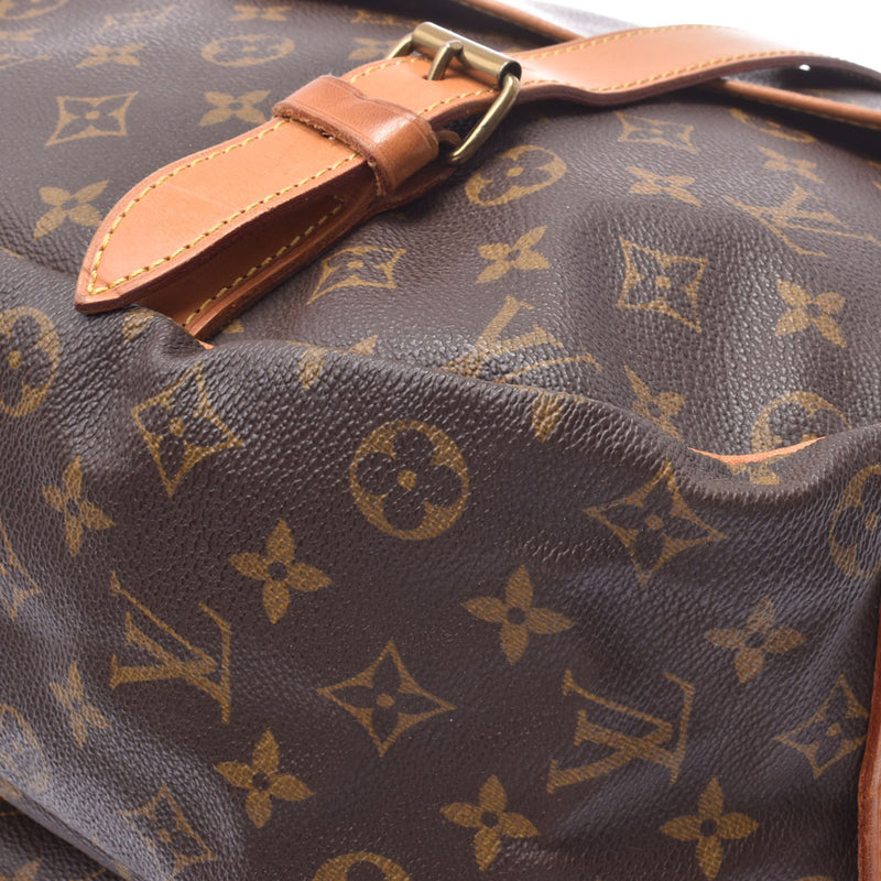 LOUIS VUITTON ルイヴィトン モノグラム ソミュール43 ブラウン M42252 ユニセックス モノグラムキャンバス ショルダーバッグ Bランク 中古 銀蔵