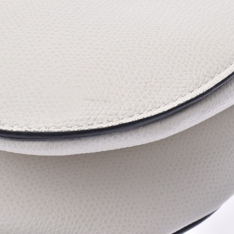 Christian dior white leather hotsell saddle bag