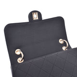 CHANEL Mattrasse small flap bag black gold metal fittings ladies shoulder bag unused Ginzo