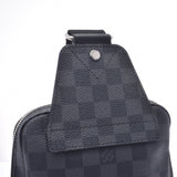 LOUIS VUITTON ルイヴィトン ダミエ グラフィット アヴェニュースリングバッグ 黒 N41719 メンズ ダミエグラフィットキャンバス ボディバッグ 新同 中古 銀蔵