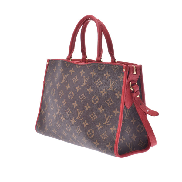 LOUIS VUITTON Louis Vuitton Monogram Popin Cool PM 2WAY Bag Rouge M43433 Ladies Handbag A Rank Used Ginzo