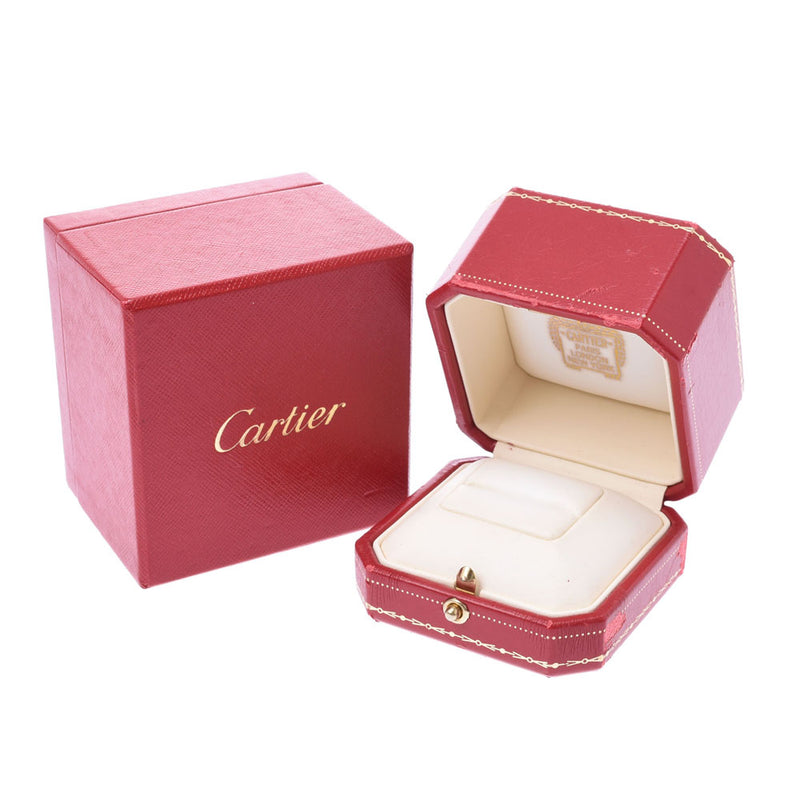 CARTIER Cartier Maillon Pan Tail Ring 4P Diamond ♯47 No. 7 Ladies K18WG Ring/Ring A Rank Used Ginzo
