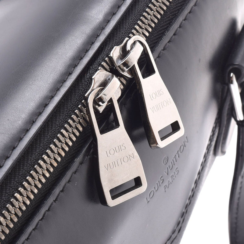 LOUIS VUITTON Louis Vuitton monogram briefcase Explorer black / gray M40566 men leather business bag B rank used silver storehouse