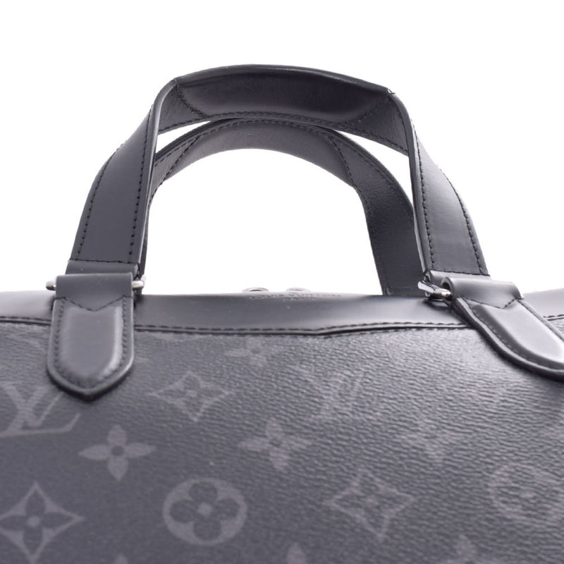 Louis Vuitton briefcase Explorer 14145 black / grey men's leather business  bag M40566 LOUIS VUITTON used – 銀蔵オンライン
