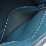 HERMES Hermes Kelly 28 inner sew 2WAY bag blue jean palladium metal 刻印 G engraved (circa 2003) lady's handbag B rank used silver