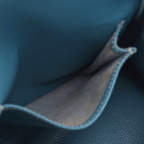 爱马仕爱马仕凯利28内缝2way袋蓝色牛仔钯金属＊g刻(大约2003年)女士的手袋b等级使用银