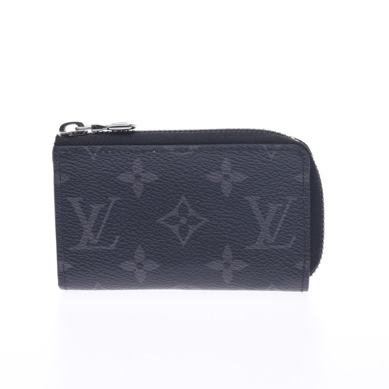 LOUIS VUITTON Louis Vuitton Monogram Eclipse Car Key Case Black/Gray M64430 Men's Key Case B Rank Used Ginzo