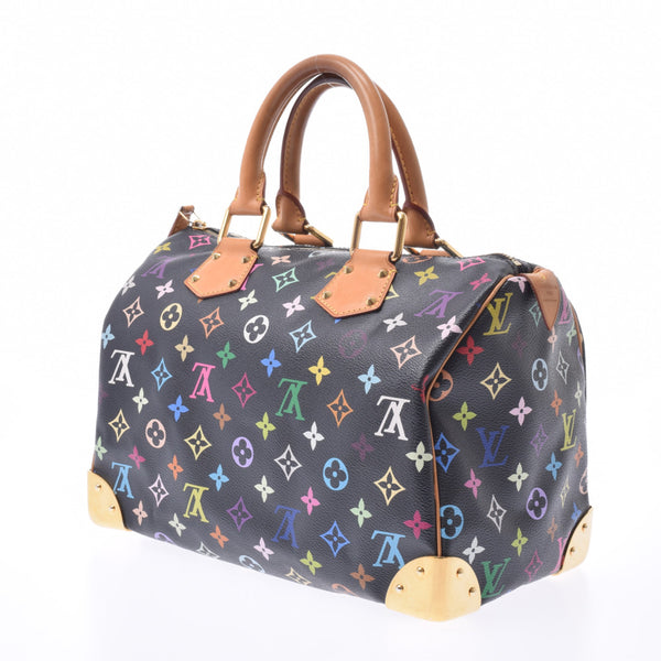 LOUIS VUITTON路易威登Multicolor Speedy 30黑色M92642女士手提包B等级二手Ginzo