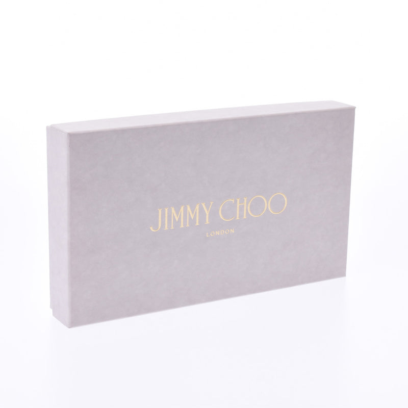 JIMMY CHOO ジミーチュウ ラウンドファスナー長財布 スタースタッズ エンジ ユニセックス レザー 長財布 Aランク 中古 銀蔵