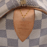 LOUIS VUITTON路易威登Damier Speedy 25白色N41534中性Damier Azure帆布手提包B等级二手Ginzo