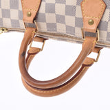 LOUIS VUITTON路易威登Damier Speedy 25白色N41534中性Damier Azure帆布手提包B等级二手Ginzo