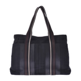 HERMES Hermes,Trocaholizontal MM,Black,Unisex,Canvas,Leather,Totebag B-Rank,使用银器