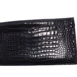 HERMES爱马仕大阪黑色□B刻（1998年左右）中性Polo Sus钱包B等级二手Ginzo