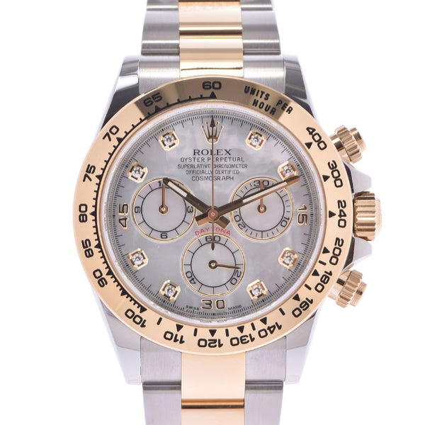 ROLEX Rolex Cash Special Price Daytona 8P Diamond 116503NG Men's YG/SS Watch Automatic Winding Shell Dial Unused Ginzo
