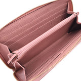 Gucci round zip length Wallet Purse Beige pink 363423 Womens GG canvas Long Wallet