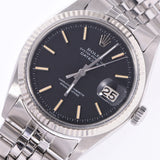 ROLEX Rolex date just red-eye dial 1601 men's SS watch self-winding watch lindera board AB rank used silver storehouse