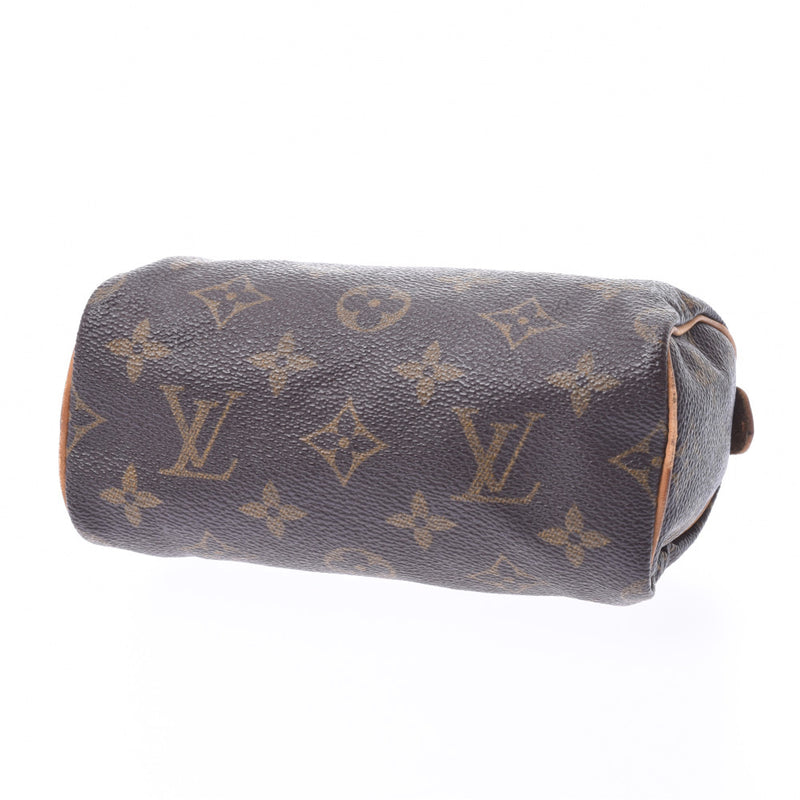 LOUIS VUITTON ルイヴィトン モノグラム ミニスピーディ ブラウン M41534 レディース モノグラムキャンバス レザー ハンドバッグ Bランク 中古 銀蔵