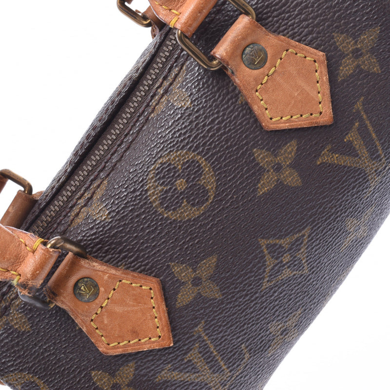 LOUIS VUITTON ルイヴィトン モノグラム ミニスピーディ ブラウン M41534 レディース モノグラムキャンバス レザー ハンドバッグ Bランク 中古 銀蔵