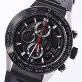 TAG HEUER TAG Heuer Carrera Calibre Heuer 01 Chronograph CAR2A1Z Men's SS/Rubber Watch Automatic Winding See-Through Dial A Rank Used Ginzo