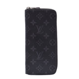 Louis Vuitton Monogram eclipse zippy wallet vernal Black / Gree m62295 men's wallet