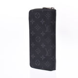 Louis Vuitton Monogram eclipse zippy wallet vernal Black / Gree m62295 men's wallet