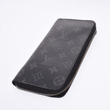 Louis Vuitton Monogram eclipse zippy wallet vernal Black / Gree m62295 men's wallet