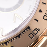 ROLEX Rolex Daytona 16518 Men's YG / Leather Wrist Watch Automatic Reverse 6 / White Dial A Rank Used Ginzo