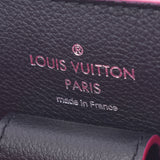 Louis Vuitton lock me bucket Noir (black) hot pink m54677 women's leather shoulder bag a