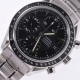 The OMEGA Omega Speed Master Date 3210.50 Menz, SS, watch, black, literally, black, AB, rank, used silver.