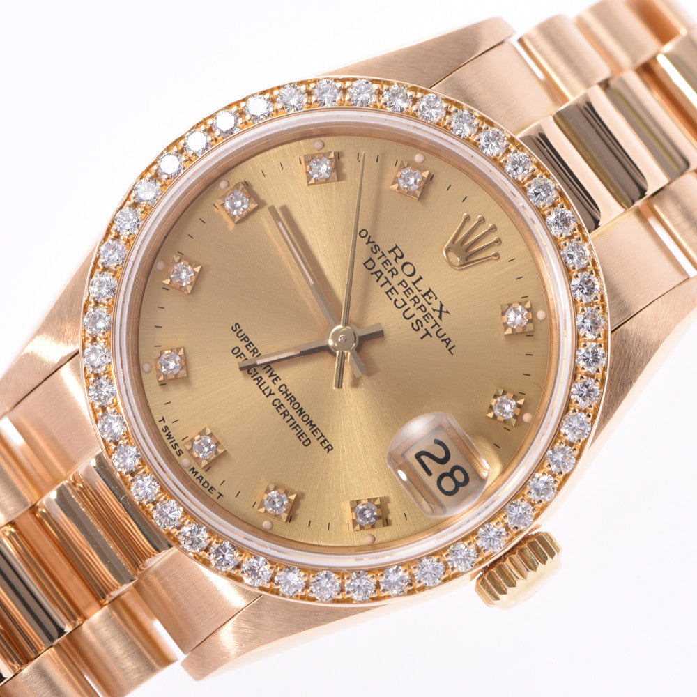 【正規品　ROLEX】デイトジャスト ダイヤ10P 69088G ROLEX（ロレックス） デイトジャスト 10Pダイヤ ベゼル