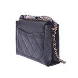 CHANEL Mattel Flap Chain Shoulder Bag Black Gold Hardware Ladies Caviar Skin Shoulder Bag Unused Ginzo