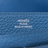 Hermes dogong long blue doggie Silver Earrings (2013) Unisex Long Wallet