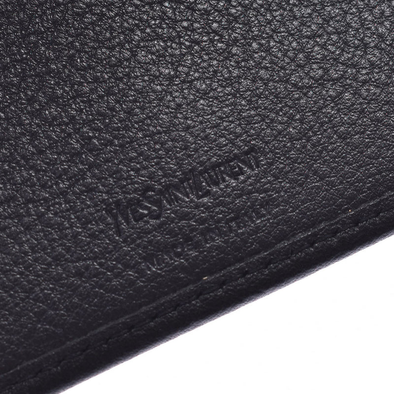 YVES SAINT LAURENT イヴサンローラン コンパクトジップウォレット 黒 レディース レザー 二つ折り財布 未使用 銀蔵