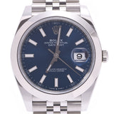 ROLEX Rolex [Cash Special] Datejust 41 126300 Men's SS Watch Automatic winding Blue Dial Unused Ginzo