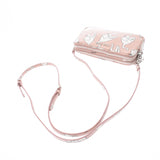 MIUMIU Miu Miu 2WAY包双拉链猫花纹粉红银子金属零件女士皮革挎包A等级二手货银子店铺