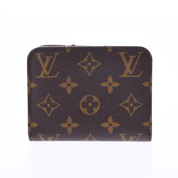 LOUIS VUITTON ルイヴィトンモノグラムポルトモネアンソリットブラウン M60192 unisex coin case A rank used silver storehouse