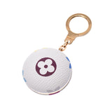 LOUIS Vuitton multi-color astropylbron (white) gold metal fittings m51911 unisex keychain AB rank used silver stock