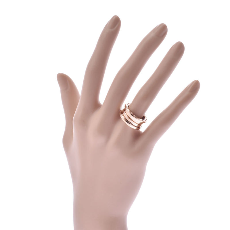 BVLGARI 宝格丽 B-ZERO 戒指 #50 尺寸 S 9 女士 K18PG 戒指 A 级二手银藏
