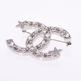 CHANEL CHANEL Cocomark/Star Ladies Rhinestone Brooch AB Rank Used Ginzo