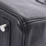 HERMES Hermes Birkin 25 Black Silver Metal Fittings C Engraved (Around 2018) Ladies Togo Handbag A Rank Used Ginzo