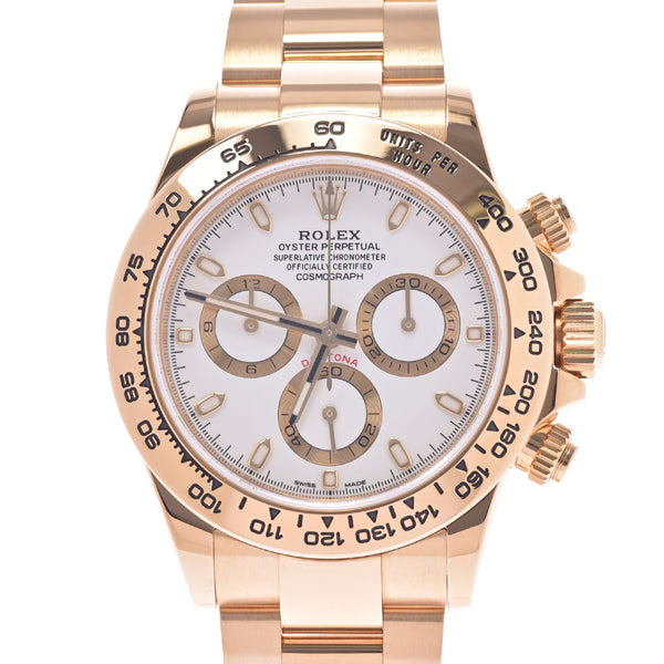 ROLEX: Rolex, Daytona, 116508, K18YG, K18YG, with a watch, a white, and a white, a rank, a Class, a used silver,