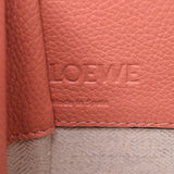 LOEWE Loewe吊床抽绳中等粉红色郁金香妇女皮革2Way袋Shindo用银仓库