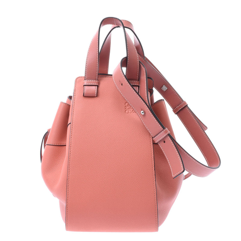 LOEWE Loewe Hammock Drawstring Medium Pink Tulip Women's Leather 2WAY Bag New Same Used Ginzo