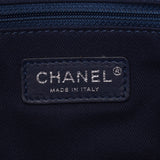 CHANEL Shanel Large Shopping Bag 2WAY Blue Silver Gold Equipment Ladies Denim Sholder bag: Chalder Chordag