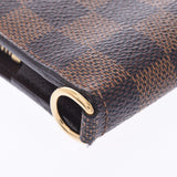 LOUIS VUITTON Louis Vuitton Damier Portofeuil Ansolit Brown N63071 Unisex Damier Canvas Long Wallet AB Rank Used Ginzo