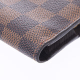 LOUIS VUITTON Louis Vuitton Damier Portofeuil Ansolit Brown N63071 Unisex Damier Canvas Long Wallet AB Rank Used Ginzo