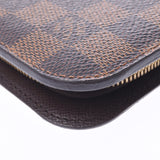 LOUIS VUITTON Louis Vuitton Damier Portofeuil Ansolit Brown N63071 Unisex Damier Canvas Long Wallet AB Rank Used Ginzo