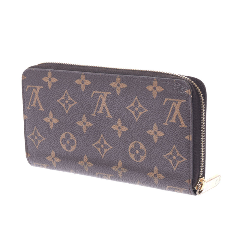 Louis Vuitton Monogram zippy Wallet Brown m42616 Unisex Monogram canvas Wallet