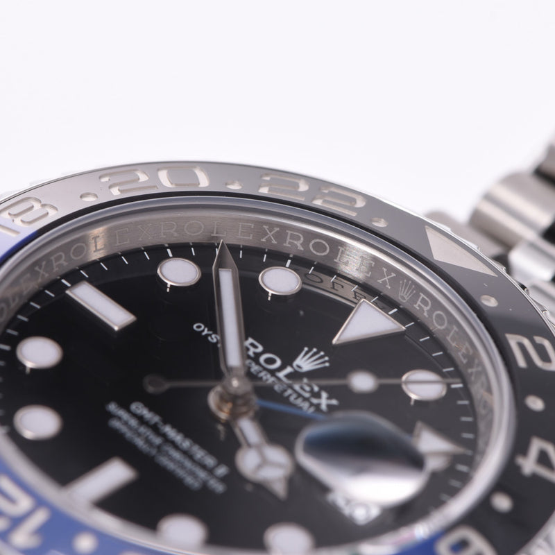 ROLEX Rolex [Cash special price] GMT Master 2 black / blue bezel 126710BLNR men'S SS watch automatic black dial unused silver stock